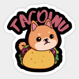 TacoInu, Cute Kawaii Shiba Inu Taco Sticker